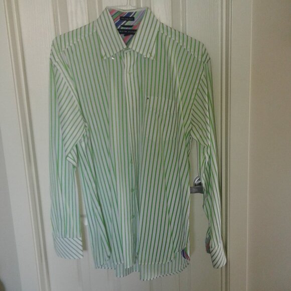 Tommy Hilfiger long sleeve flip cuff mens shirt - Picture 1 of 4